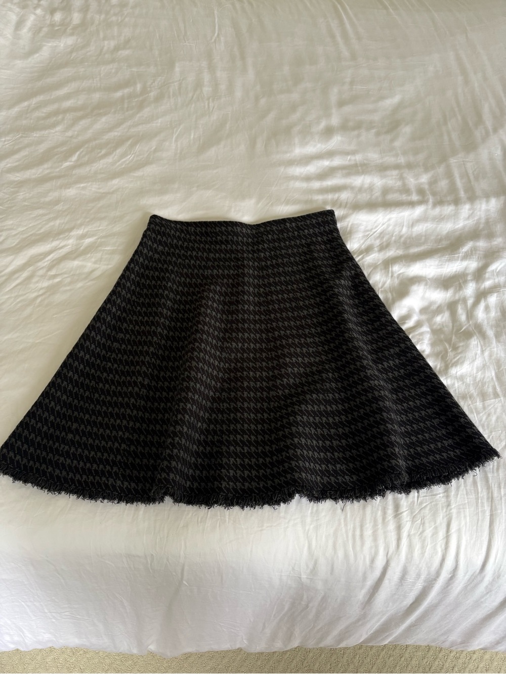 Max Studio Black Textured Circle Skirt